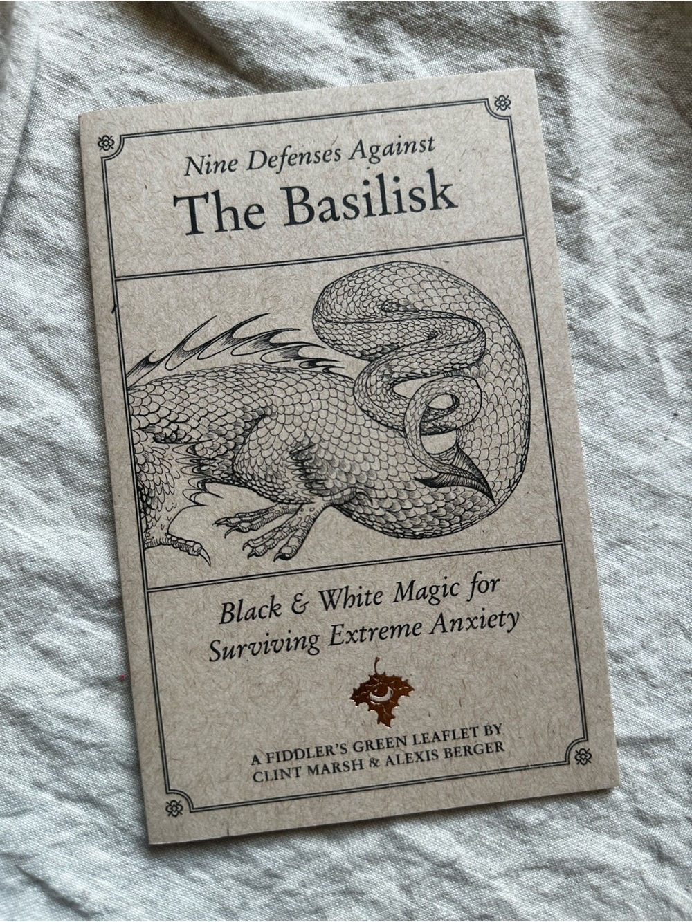Nine Defenses Against the Basilisk Softcover Fiddlers Green Occult Magazine
